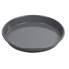 Original Kaiser La Forme Plus rundes Backblech 30 cm, Emailleboden, antihaftbeschichtet, schnittfest, sauerteigbeständig, extra hoher Rand, Schwarz