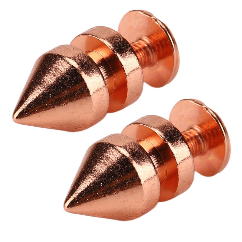 100 Sets Spiked Cone Spike Stud Rose Gold High Hardness