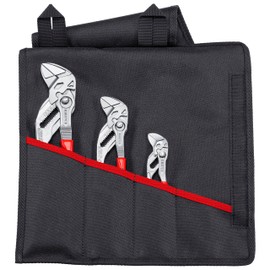KNIPEX Tools 00 19 55 S6 3 Pc Pliers Wrench Set in Tool Roll