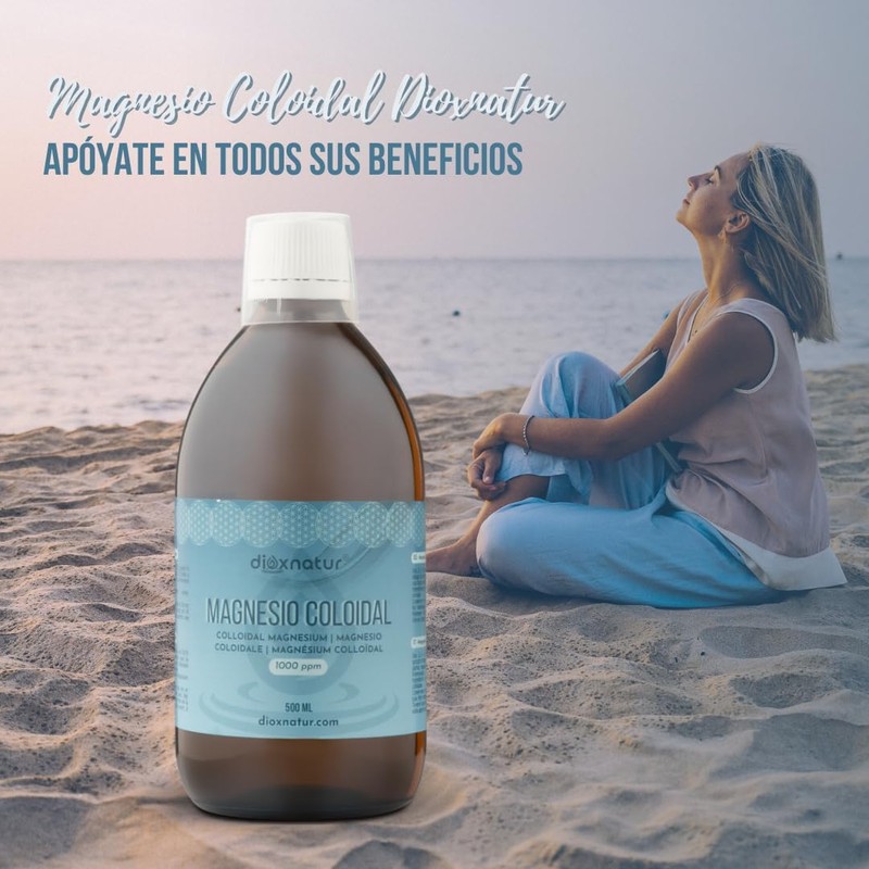 Dioxnatur Pure Magnesium 500ml Magnesium Colloidal Liquid 50ppm - Natural