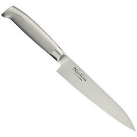 富士カトラリー ペティナイフ 150mm モリブデン特殊鋼 両刃 皮むき・飾り切・小細工などに適した小型万能庖丁 食洗器OK Narihira #5000 オールステンレス庖丁 FC-60
