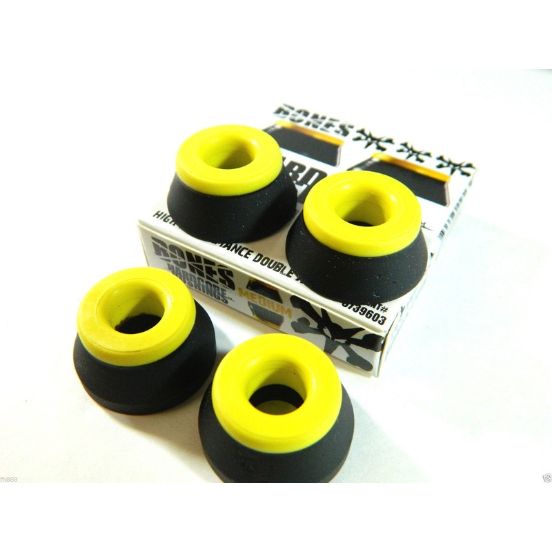 Bones Hardcore Bushing Hard Medium Soft Black White (Medium Black)