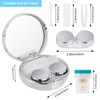 CQSYWQING 2 PACK Contact Lens Travel Kit, Portable Contact Box