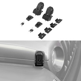 Hoolcar Hood Latches Anti-theft Hood Lock Catch Compatible with Jeep Wrangler JK JKU JL JLU & Jeep Gladiator JT 2007-2024, Black
