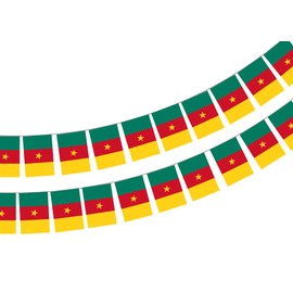 Cameroon Flag 40 Pack Cameroon Flag Garland 40 Feet