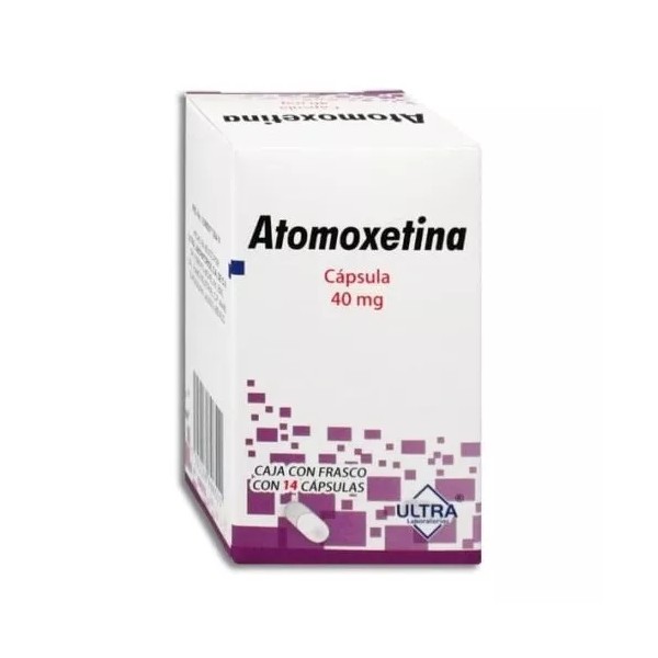 Ultra Atomoxetina 40 Mg Con 14 Cápsulas