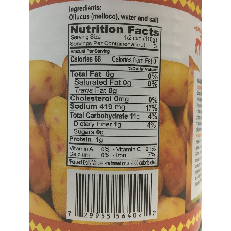 Inca's Food, Olluco/ Melloco- Enteros en Salmuera/Whole in Brine 20oz