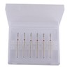 MZCMSL 6 brocas limpiadoras de cutículas de diamante en forma