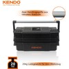 KENDO Caja de herramientas vacía de plástico ligera y extremadamente