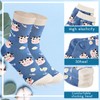 Geyoga 6 Pares Calcetas de Vaca de Algodón Calcetines Casuales