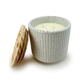 Becki Owens Capri Splash Scented Candles - Natural Fragrance Eco Friendly Ceramic Jar Candles with Lid - 19Oz Clean Burning, Long Lasting Candles for Home Scented & Decor