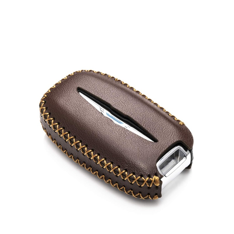 Vitodeco Genuine Leather Smart Key Fob Case Cover Protector with