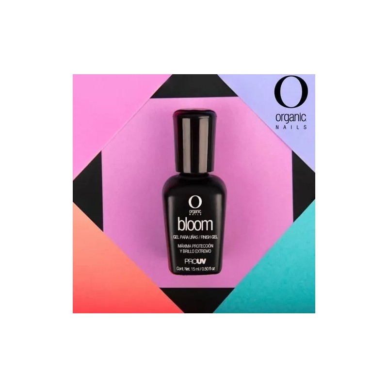 Organic Bloom Gel Finalizador Brillante Para Uñas 15ml Organic Nails