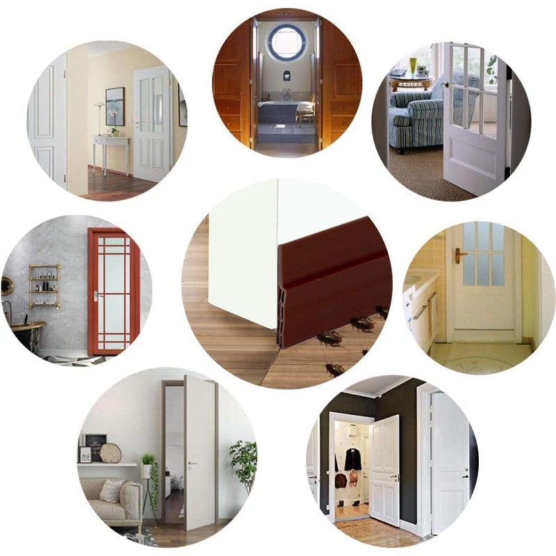 Guardapolvo y Protector para Puerta de 3 Capas 3M,BONACHAN Burlete