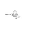 sourcing map Hexagon Nuts M3 x 0.5 mm Metric Coarse