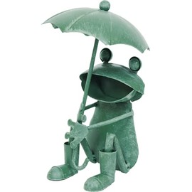 Murataya Sangyo Figurine/Object Green Frog Umbrella (Frog Umbrella Sitting (02))