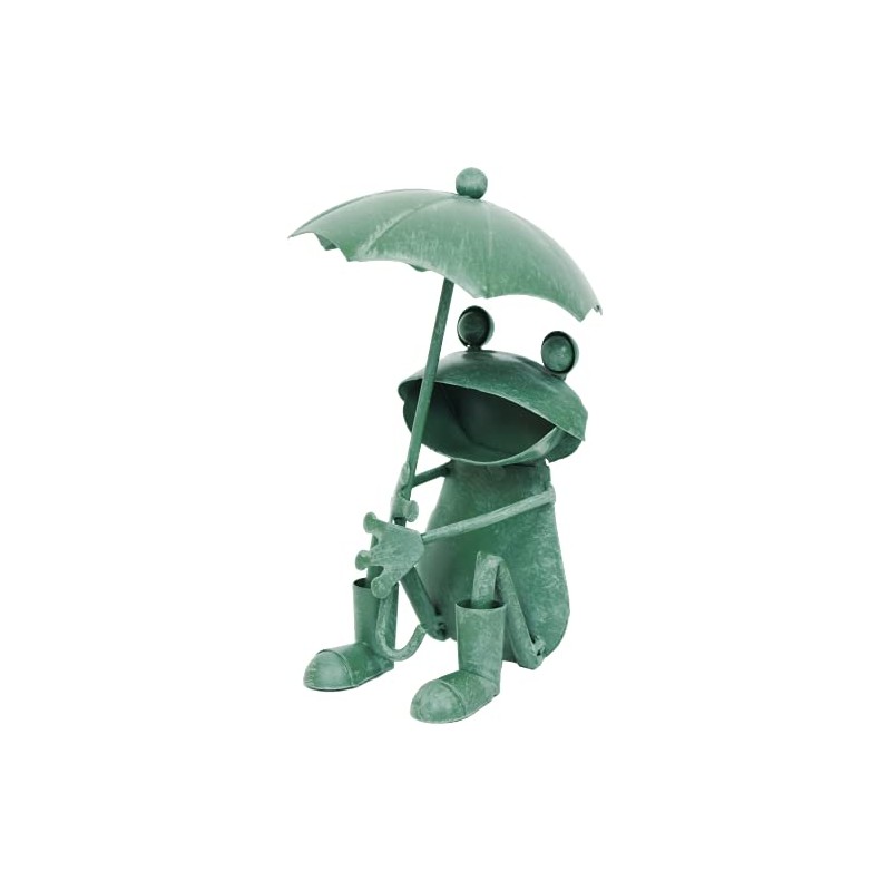 Murataya Sangyo Figurine/Object Green Frog Umbrella (Frog Umbrella Sitting (02))