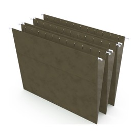 Staples 266262 Hanging File Folders 5-Tab Letter Standard Green 50/Box (266262)