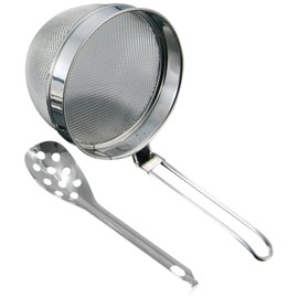 Takekoshi Co-Pattern Strainer Set, Filter Part Diameter 3.5 x Height 3.1 inches (90 x 80 mm), Handle 5.5 inches (140 mm), Small