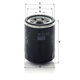 MANN-FILTER W 610/2 Oil Filter - CARS + TRANSPORTERS