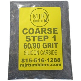 MJR Tumblers 1 LB Polish 60/90 Silicon Carbide Rock Refill Grit Abrasive Media Step 1 USA