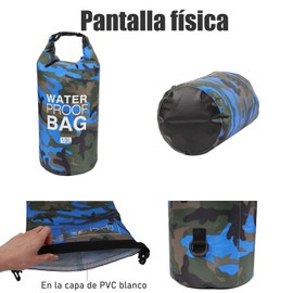 Bolsa Impermeable, Bolsa seca flotante impermeable, mochila impermeable está disponible en 5L, 10L, 20L, adecuada para caminatas y deportes acuáticos. (azul, 5L)
