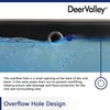 DeerValley DV-1U303B Black Undermount Bathroom Sink 18'' x 15'' Oval