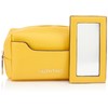 Valentino Women's Chamonix Re Travel Accessory Cosmetic Case, Mustard-coloured, CASUAL