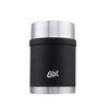 Esbit Sculptor Thermal Food Container, Stainless Steel, BPA-Free, Black, Silver