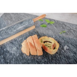 JEmarble Pastry Board 16x20 inch(Gray) with Non-Slip Rubber Feets for Stability Perfec...