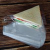 Plastic Sandwich Bags Packaging Container, Clear Triangle Bakery Wrappers for