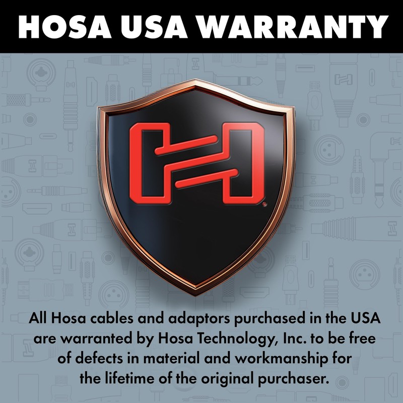 Hosa CMP-110 Mono Interconnect, 1/4 Inch TS to 3.5 mm