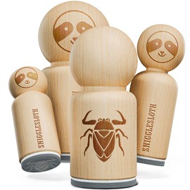 Giant Water Bug Aquatic Insect Rubber Stamp for Stamping Crafting Planners - 1-1/4 Inch Large