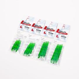 LSTYLE - Cañas para dardos de punta suave y punta de acero, color verde 260 (mediano)