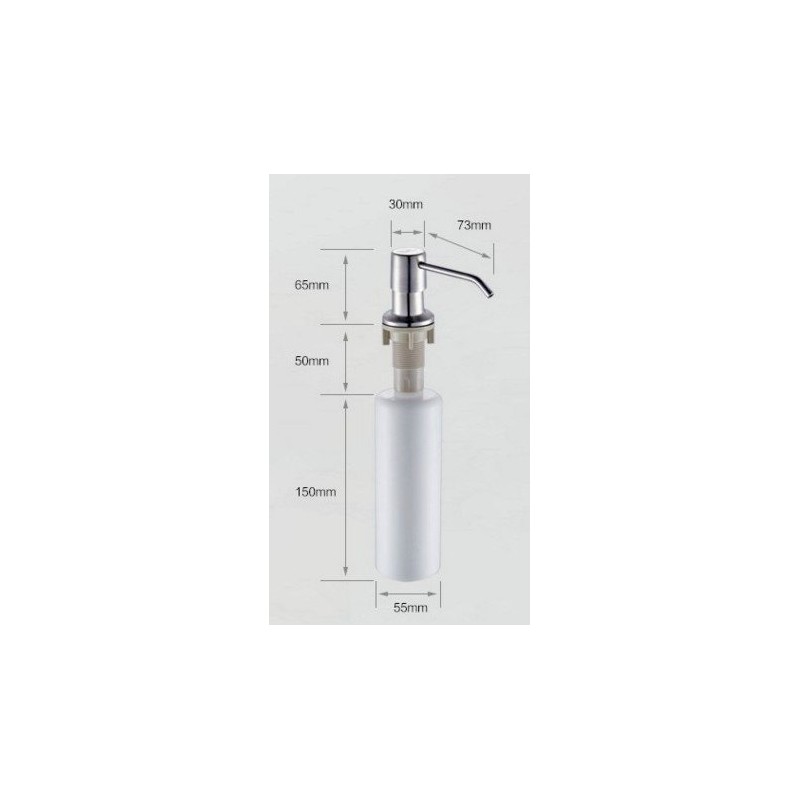 K28-261S Built-In Soap Dispenser for Sink, Kitchen or Washbasin, Stainless