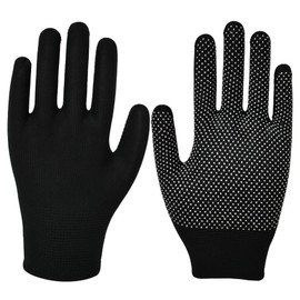 Golden Beads 2 Pairs Adult Fingerless or Full Finger Magic Rubber Grip Gripper Driving Gloves From Undercover (1)