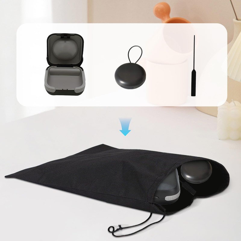 atnayo 4 Pcs Hearing Aid Case Set, Waterproof Compact Hearing