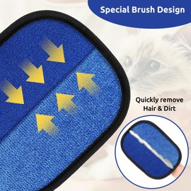 SAWMONG Pet Hair Removal Glove, 2Pcs Cat & Dog Reusable Pet Hair Remover Gloves 2025 New Upgrade, Grooming Pet Hair Remover Tool