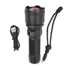 Telescopic Focus Flashlight XHP160 LED Super Bright Flashlight for Camping