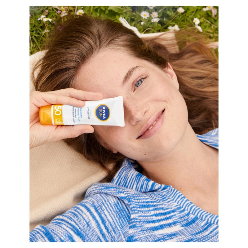 Nivea Sun Sensitive Face Cream for Sensitive Skin with High
