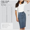 Lexi Womens Super Comfy Stretch Denim Skirt, Sk22890-potassium, 14 Plus