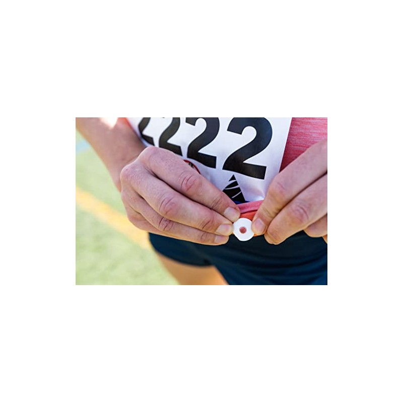 bibSNAPS Race Bib Clips - Safety Fasteners, Secures Running, Marathon,