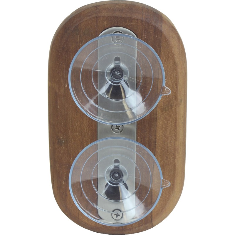 AquaTeak Moa Glass Suction Hook & Wall Mount