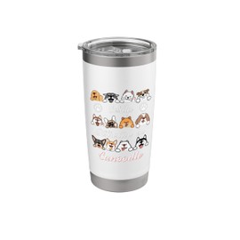 Easily Distracted by Canoodle Cockapoo Funny Cockerpoo Humor Stainless Steel Insulated Tumbler