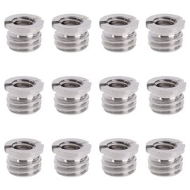 Convert Screw Adapter, 12 Pieces Camera Convert screws, Thread Adapter, 1/4" to 3/8" Convert Screw, Adapter Standard Screw, for Tripod Monopod Camera Microphone Stand Ballhead