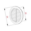 Circle ceiling wall grille cover 100 mm duct, Ventilation grilles