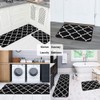 Carvapet 2 Pieces Microfiber Moroccan Trellis Non-Slip Soft Kitchen Mat
