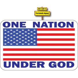 Oracal One Nation Under GOD Decal Sticker Made in America p164