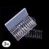 Dalmore Self Nail Extension Tips 240p, Coffin, 3 Pieces / 달모아 셀프 네일 연장팁 240p, 코핀, 3개