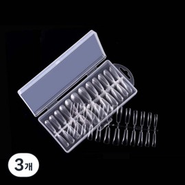 Dalmore Self Nail Extension Tips 240p, Coffin, 3 Pieces / 달모아 셀프 네일 연장팁 240p, 코핀, 3개